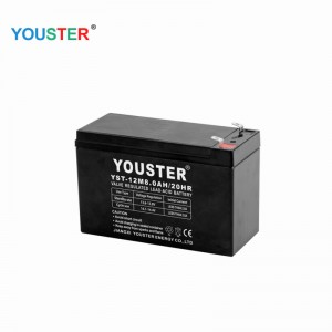 Youster high capacity maintenance free12V8.0AH sealed solar battery USP lead acid battery