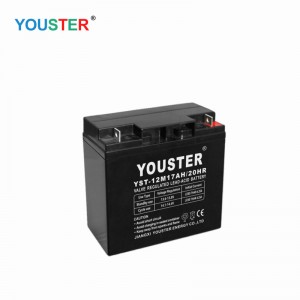 Sealed maintenance free battery 12V 17AH deep cycle battery for solar power and wind power